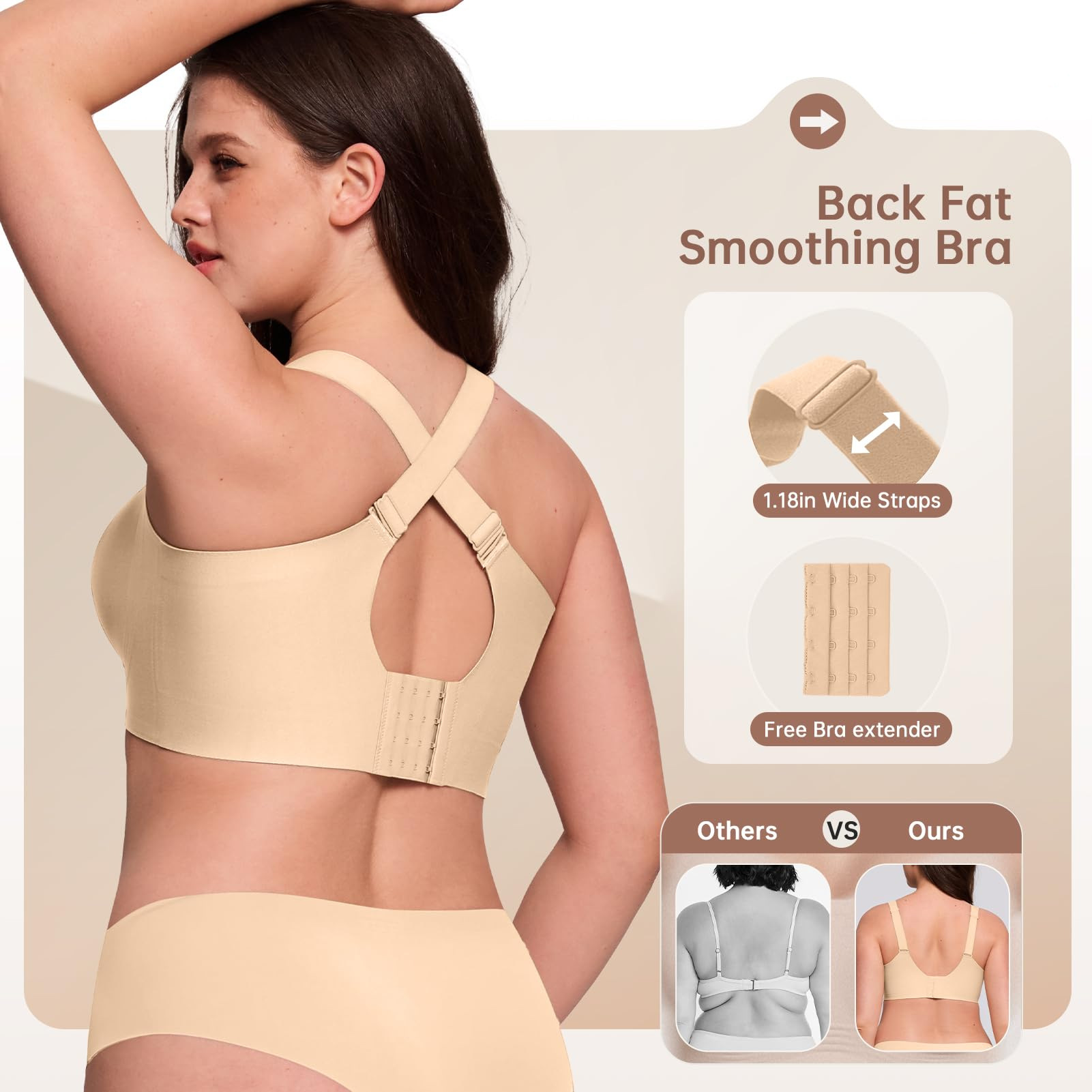 Sutiã Sem Fio Plus Size para M - Full Coverage Bra avaliação e preço