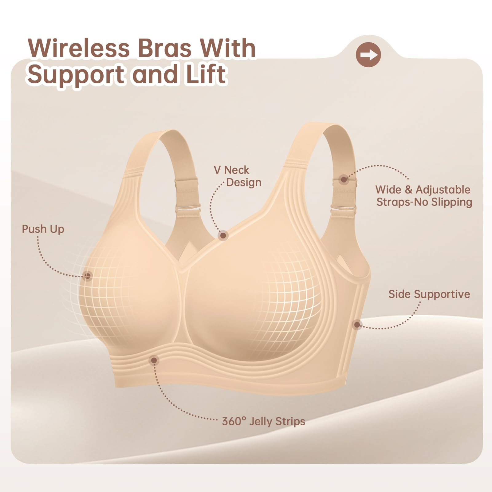 Sutiã Sem Fio Plus Size para M - Full Coverage Bra avaliação e preço