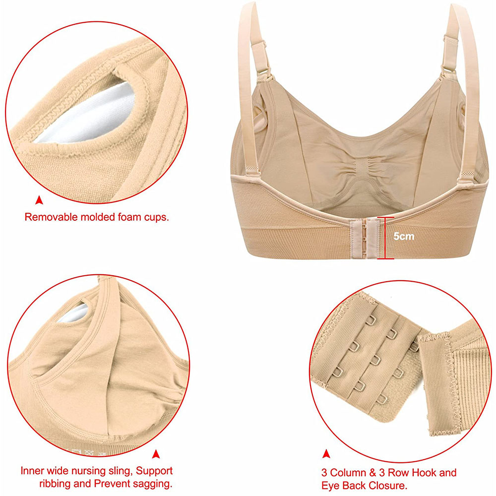 Sutiã de enfermagem maternidad - Nursing Bra Clip avaliação e preço