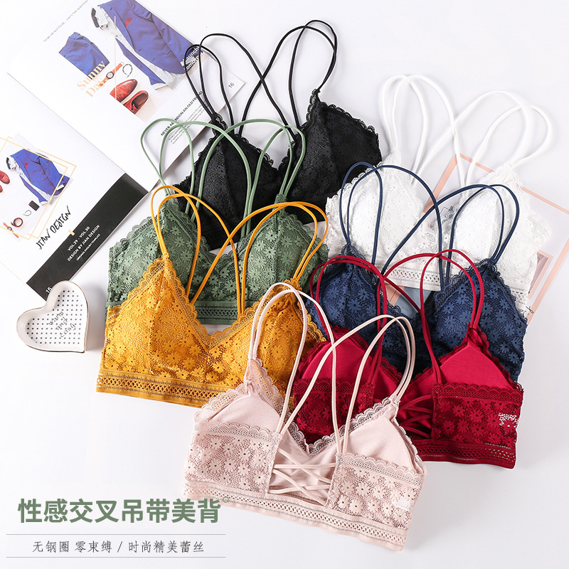 Sutiã sensual sem costura 3d,  - Lace Bralette Set avaliação e preço